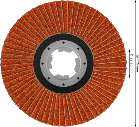 Lamelový kotouč Bosch EXPERT X782, úhlový, 115 mm, G60 X-Lock.